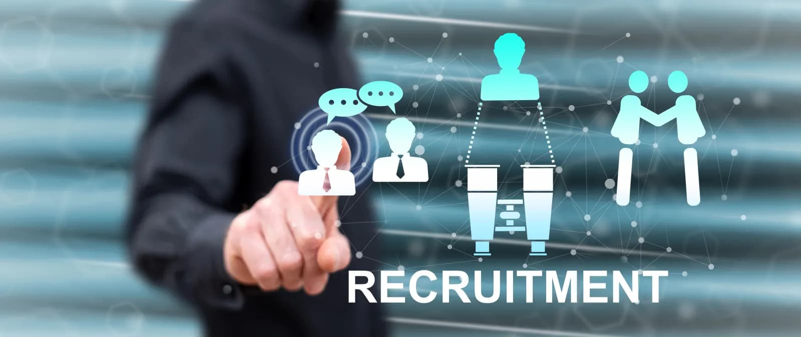 Hiring team reviewing candidates and job search results